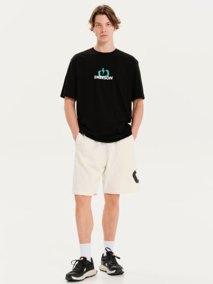 Emerson Μαύρο T-shirt Με Logo