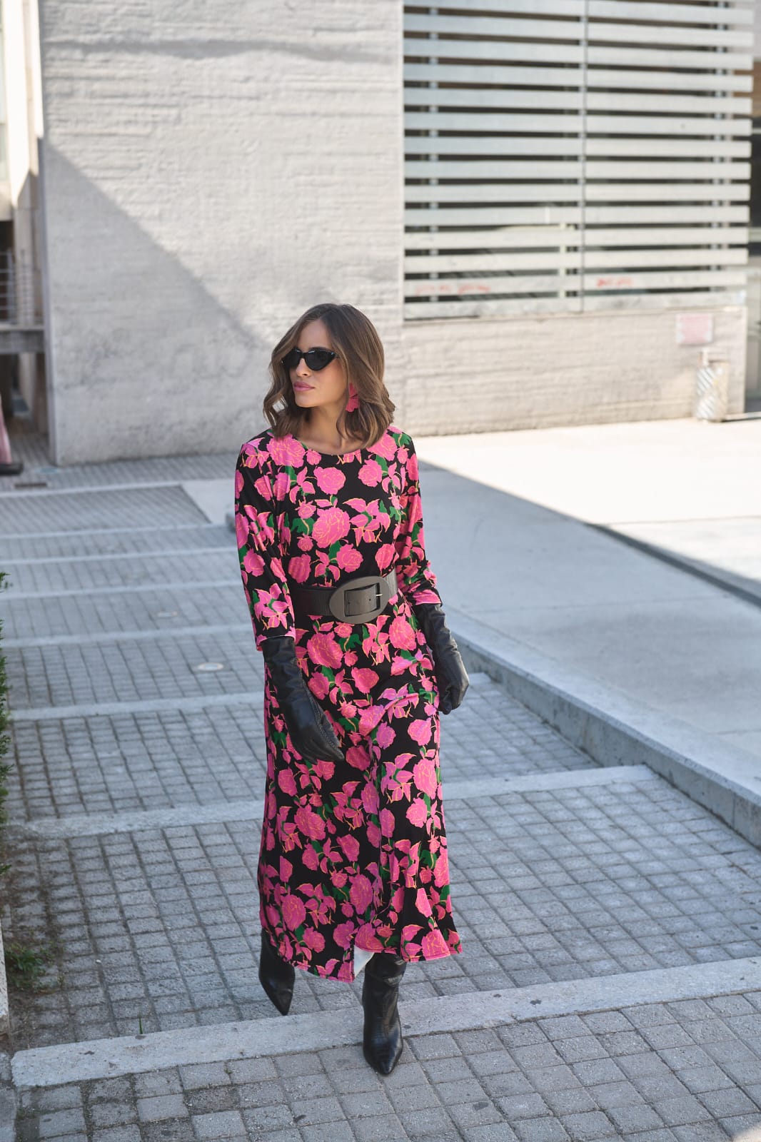 Velvet Roses Maxi Dress