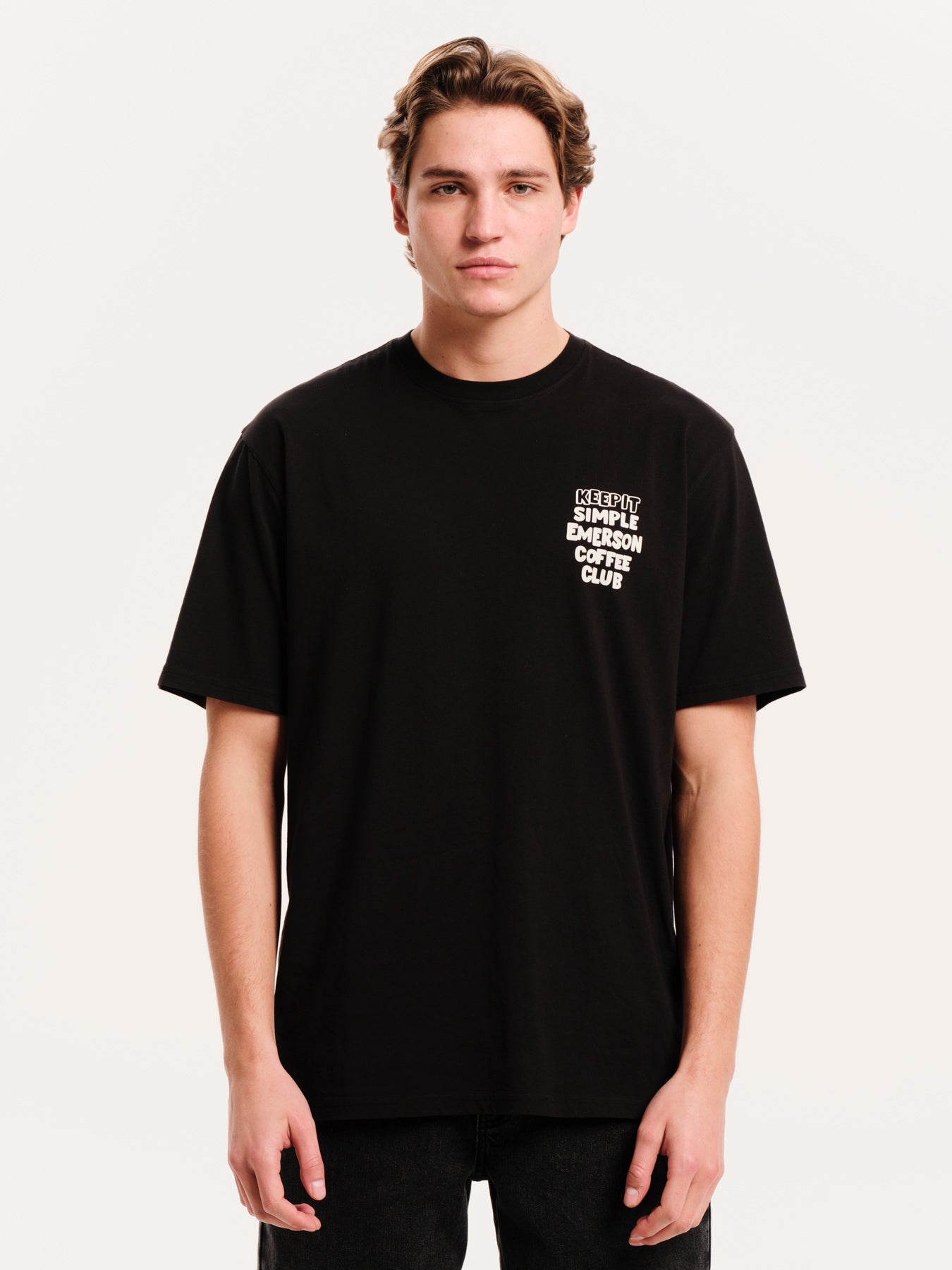T-shirt Emerson Μαύρο Keep it simple